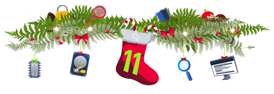 an illustration depicting a wreath with ornaments