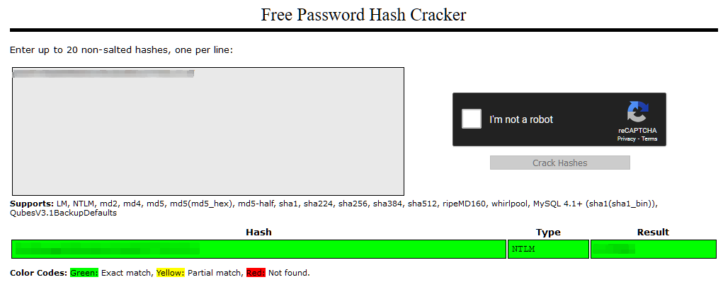 Cracking Thomas' hash in CrackStation
